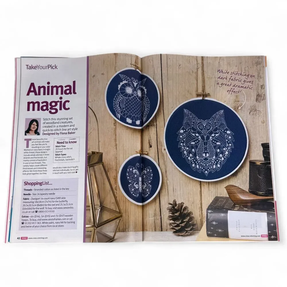 Cross Stitch Crazy Magazine Craft Stitching Patterns Printed in UK 2018